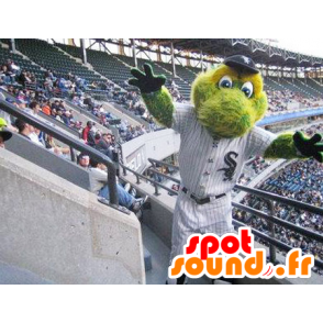 Groene krokodil mascotte, alle behaarde, Dinosaur - MASFR21056 - Mascot krokodillen