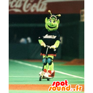 Mascot vreemd, groene vreemdeling - MASFR21061 - mascottes monsters