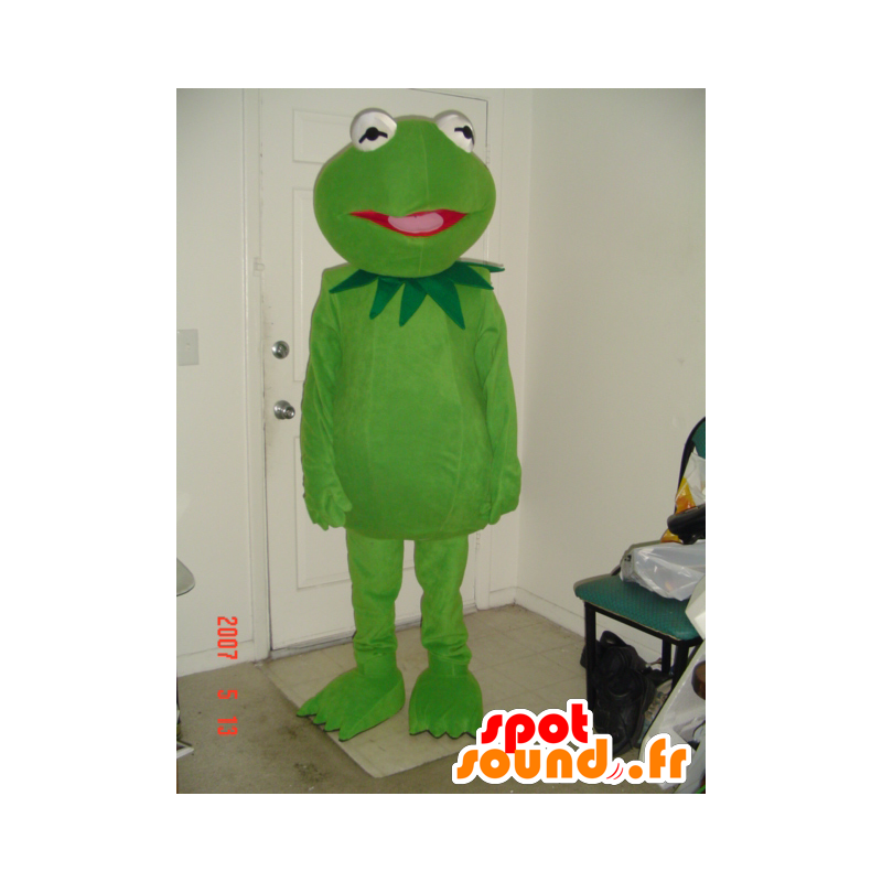 Maskot slavné zelené žáby, Kermit - MASFR21071 - žába maskot