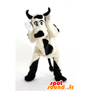 Mascot black and white cow, dog - MASFR21073 - Mascot cow