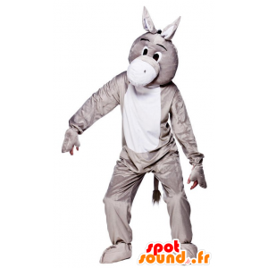 Gray and white donkey mascot - MASFR21074 - Farm animals
