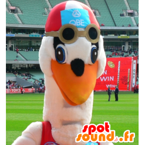 Mascot cegonha maiô - MASFR21078 - aves mascote