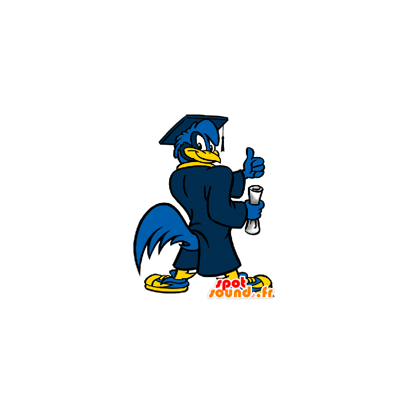 Mascot Bluebird van nieuwe gediplomeerde - MASFR21081 - Mascot vogels