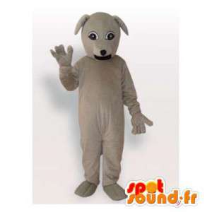 灰色の犬のマスコット。灰色の犬のコスチューム-MASFR006446-犬のマスコット