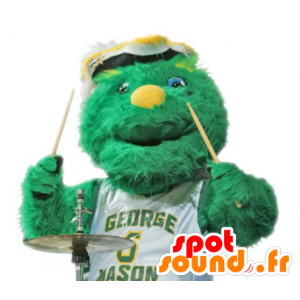 Green Monster Mascot tahansa karvainen - MASFR21085 - Mascottes de monstres