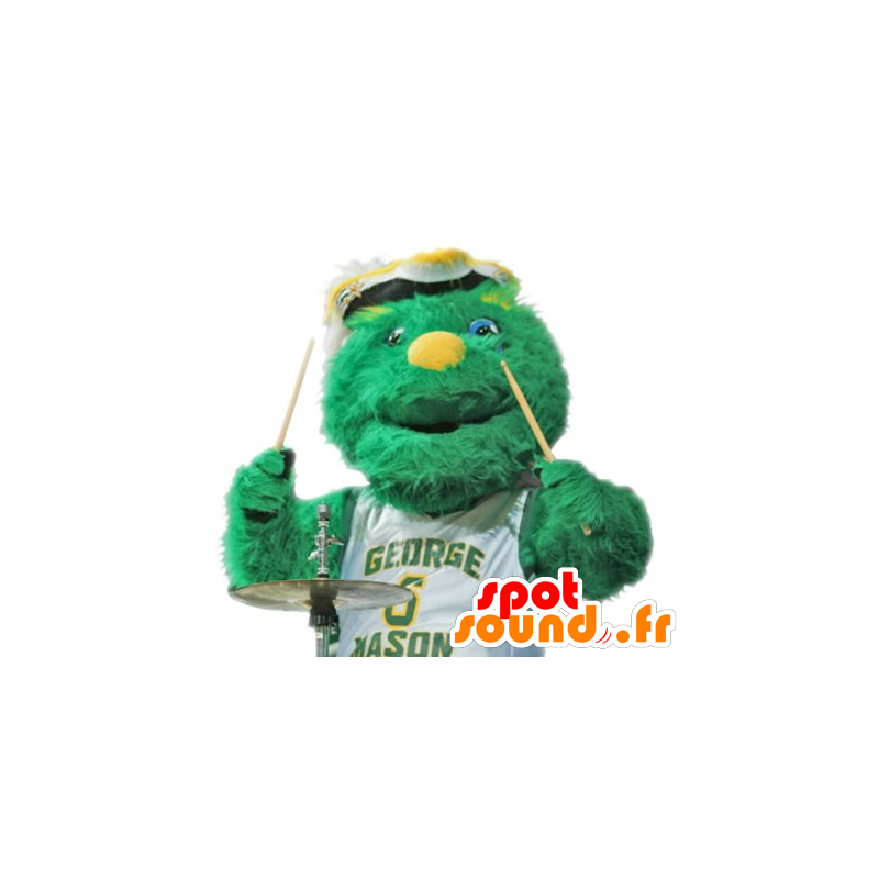 Green Monster Mascot tahansa karvainen - MASFR21085 - Mascottes de monstres