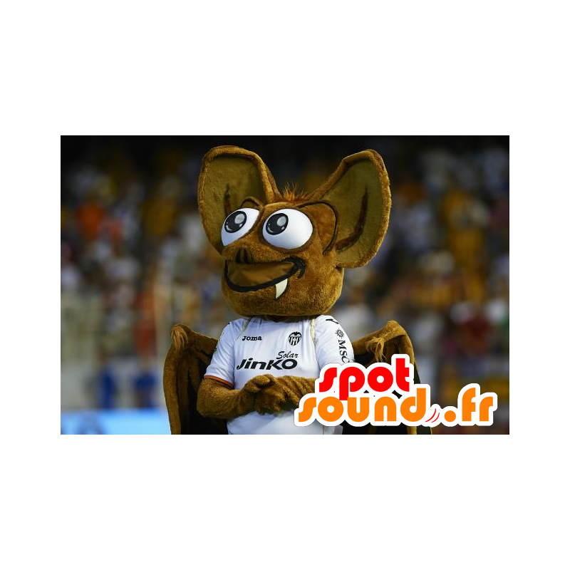 Mascot schöne braune Fledermaus - MASFR21090 - Maus-Maskottchen