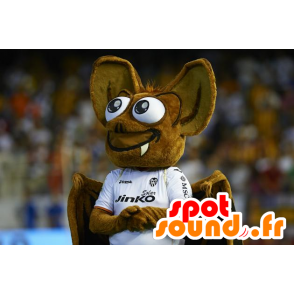 Mascot beautiful brown bat - MASFR21090 - Mouse mascot