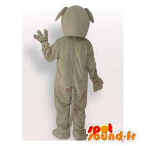 Cane mascotte grigio. Cane costume grigio - MASFR006446 - Mascotte cane