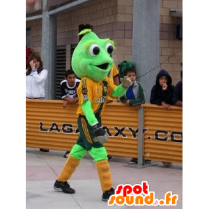 Mascot groene kikker met grote ogen - MASFR21093 - Kikker Mascot