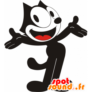 Maskottchenkostüm Félix le Chat, berühmte schwarz-weiße Katze - Katzenmaskottchen - MASFR21103 - SpotSound.fr