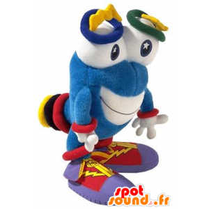 Mascot chico de color azul con los ojos grandes - MASFR21104 - Mascotas sin clasificar
