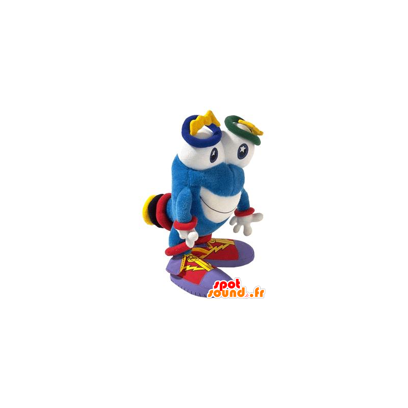 Mascot chico de color azul con los ojos grandes - MASFR21104 - Mascotas sin clasificar