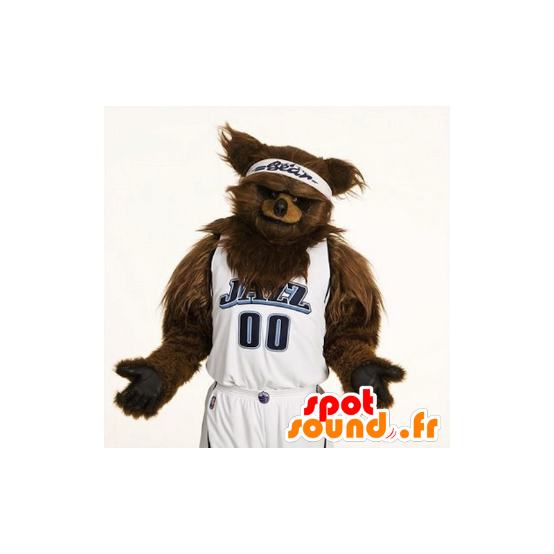 Mascot brown bears, all hairy - MASFR21106 - Bear mascot