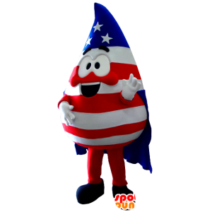 Mascot druppelvorm, de kleuren van de Verenigde Staten - MASFR21122 - Niet-ingedeelde Mascottes