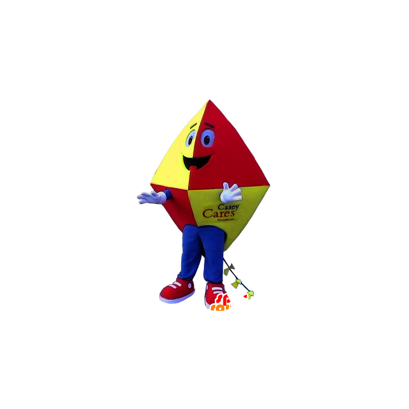 Maskot rød drage, gul og blå - Hjort og hjortemaskoter - MASFR21125 - SpotSound.fr
