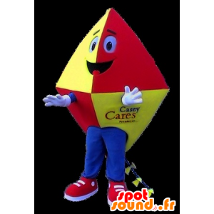 Maskot rød drage, gul og blå - Hjort og hjortemaskoter - MASFR21125 - SpotSound.fr