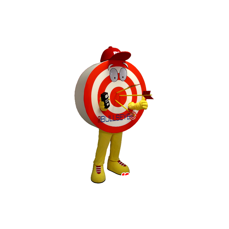 Shaped mascot giant target, red, yellow and white - MASFR21127 - Mascots unclassified