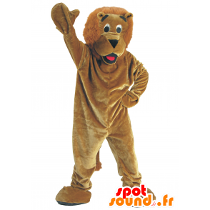Brun løve maskot - Spotsound maskot kostume