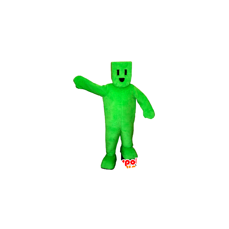 Green muž maskot, elektrická zástrčka - MASFR21134 - Neutajované Maskoti
