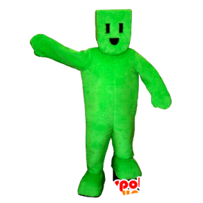 Homem mascote verde, plugue elétrico - MASFR21134 - Mascotes não classificados