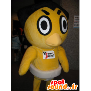 Mascot gul kyckling, anka - Spotsound maskot