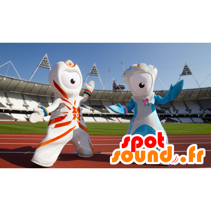 2 alien mascottes voor de Olympische Spelen van 2012 - MASFR21140 - mascottes monsters 2 alien mascottes voor de Olympische Spelen van 2012 - MASFR21140 - mascottes monsters