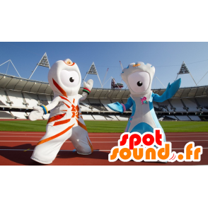 2 alien mascottes voor de Olympische Spelen van 2012 - MASFR21140 - mascottes monsters