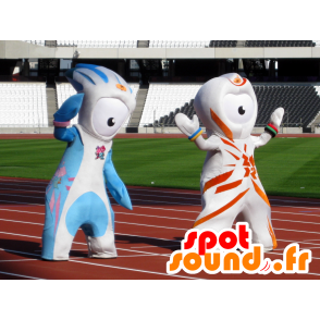 2 alien mascottes voor de Olympische Spelen van 2012 - MASFR21140 - mascottes monsters