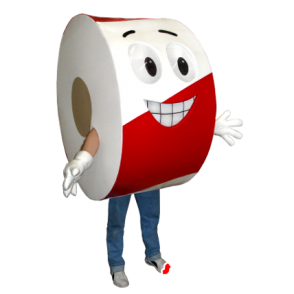 Tape mascot, warning tape - MASFR21143 - Mascots of objects