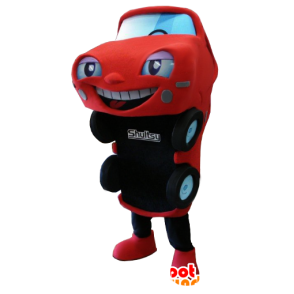 Rød og svart bil Mascot - MASFR21151 - Maskoter gjenstander