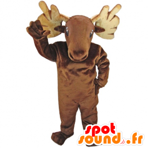 Mascot elg, rein, villrein brun - MASFR21153 - Forest Animals