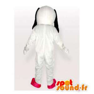 Cane mascotte in bianco e nero. Cane costume - MASFR006450 - Mascotte cane