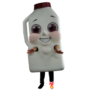 Mascot kæmpe flaske mælk eller chokoladedrik - Spotsound maskot
