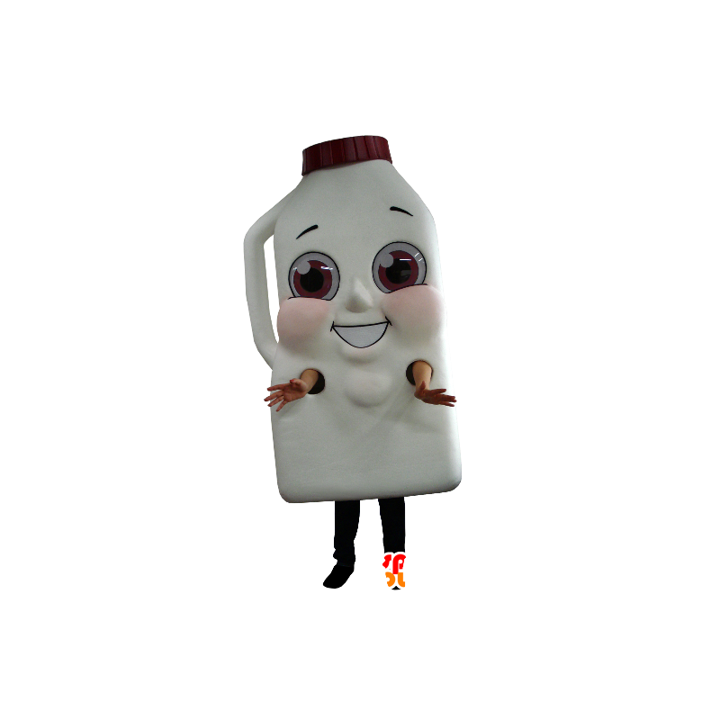 Maskottjätteflaska mjölk eller chokladdrink - Spotsound maskot