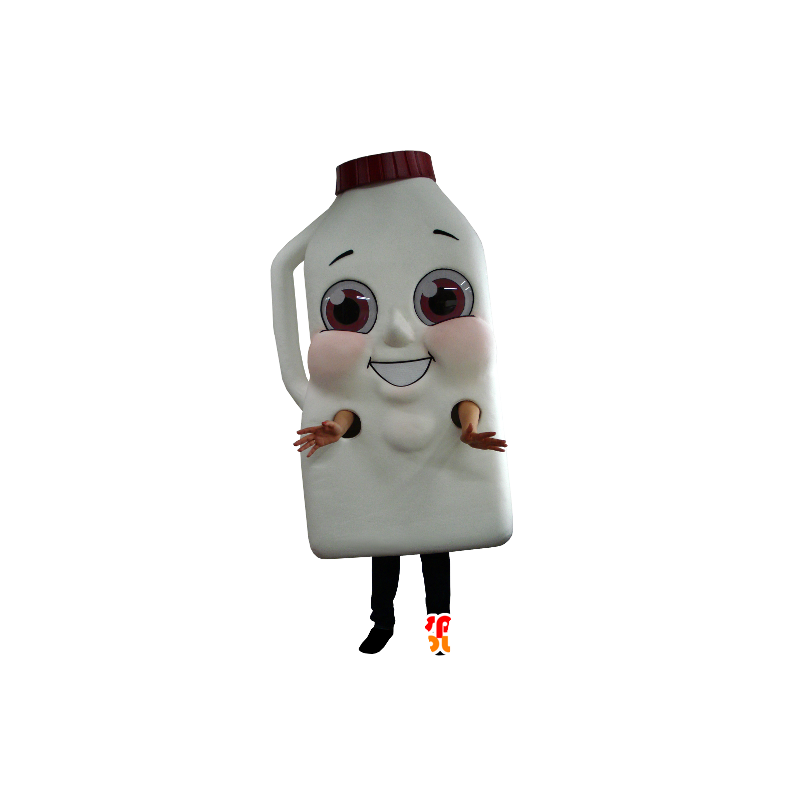 Reuzefles mascotte melk of chocoladedrank - MASFR21156 - mascottes Flessen