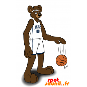 Hnědý klokan maskot v sportswear - MASFR21157 - klokaní maskoti