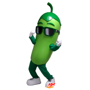 Mascotte de cornichon vert, géant - MASFR21158 - Mascotte de légumes