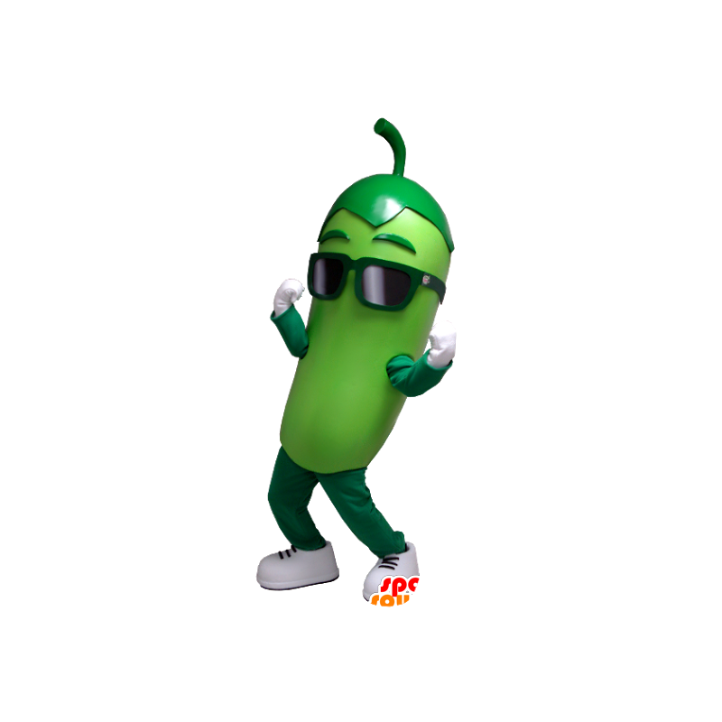 Mascot augurk groene reus - MASFR21158 - Vegetable Mascot