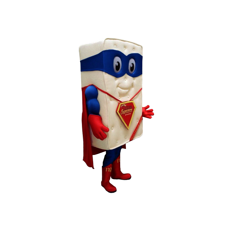 Mascota colchón gigante vestido como superhéroe - MASFR21160 - Mascota de superhéroe