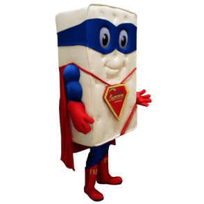 Madrass Giant maskot utkledd som superhelt - MASFR21160 - superhelt maskot