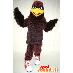 Mascot kotka, ruskea ja keltainen lintu - MASFR21163 - maskotti lintuja