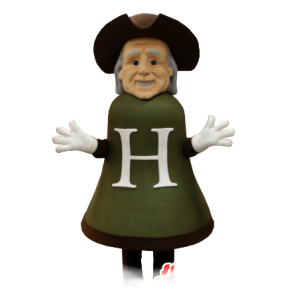 Old man mascot, shaped like a giant bell - MASFR21168 - Human mascots