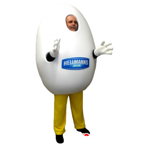 Mascot gigantisk egg - MASFR21172 - Maskoter av frukt og grønnsaker