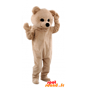 Mascotte d'ours beige - MASFR21178 - Mascotte d'ours