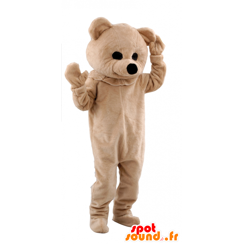 Beige bear mascot - MASFR21178 - Bear mascot