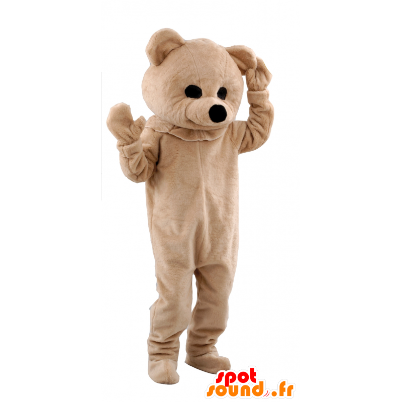 Mascotte d'ours beige - MASFR21178 - Mascotte d'ours