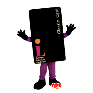 Cartão mascote preto, gigante - MASFR21188 - objetos mascotes