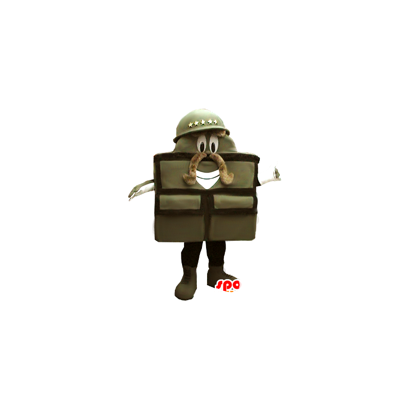 Mascot soldado, saco militar - MASFR21191 - mascotes Soldiers