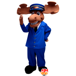 Mascotte Moose, caribù, nel mantenere Zookeeper - MASFR21198 - Animali della foresta